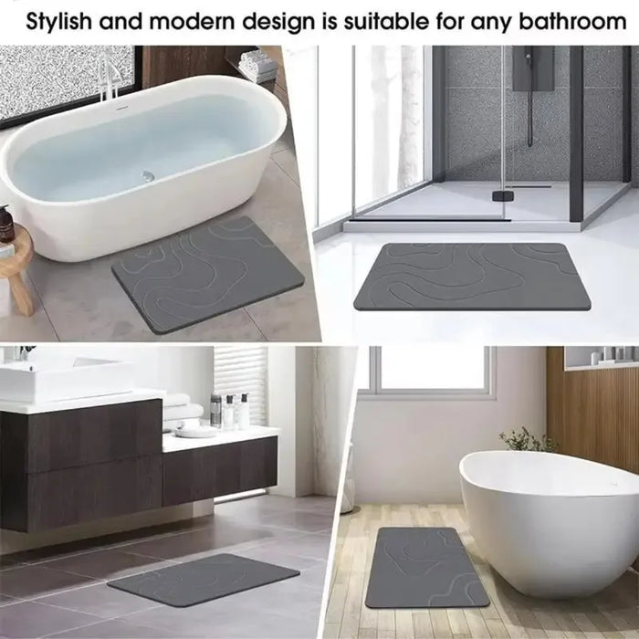 Diatomite Stone Bath Mat (Quick Dry)