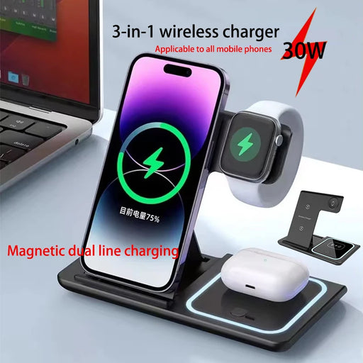 3-in-1 Foldable Wireless Charging Station