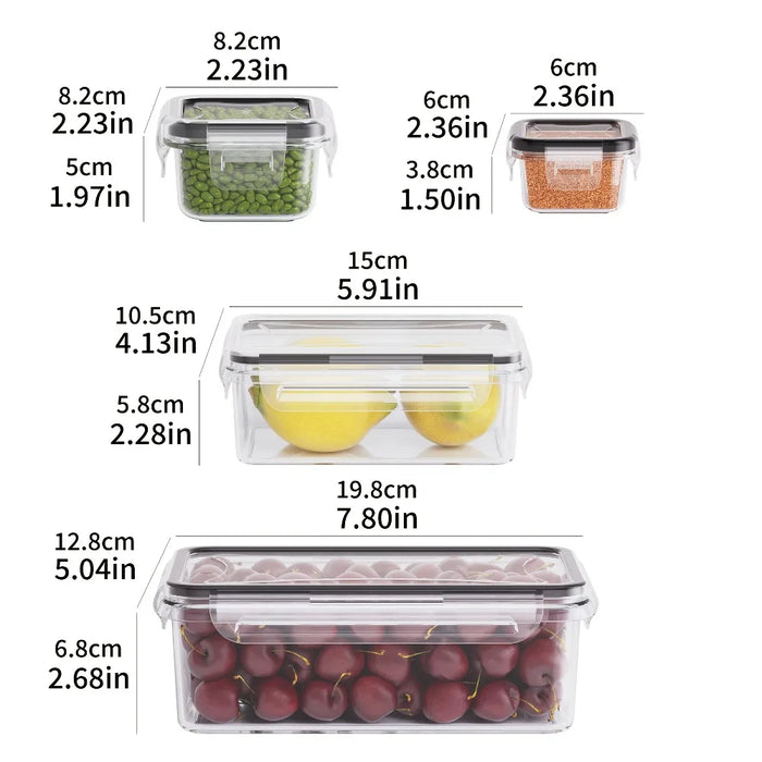 Glass Food Storage Container Set with Lids