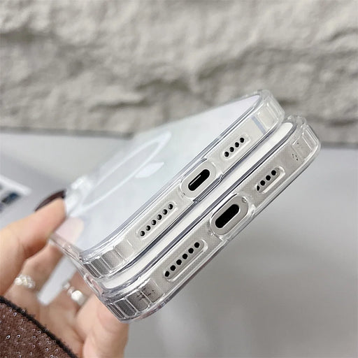 Magnetic Leather Phone Case for iPhone 16