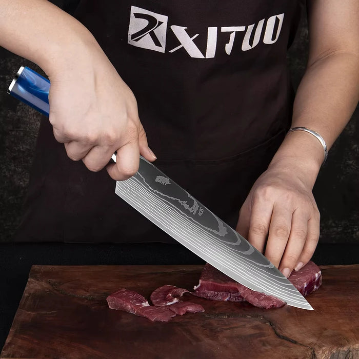 15-Piece Knife Set with Block & Sharpener
