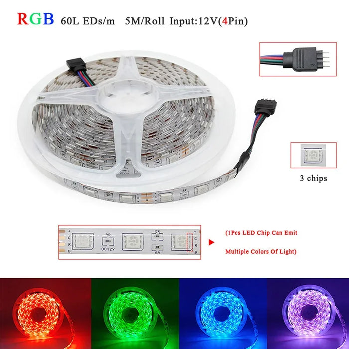 Smart RGB LED Strip Lights (App Control)