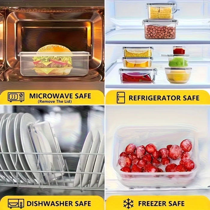 Glass Food Storage Container Set with Lids