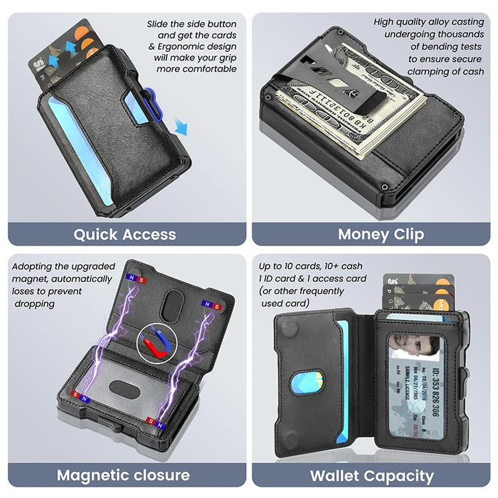 Slim RFID-Blocking Card Holder Wallet