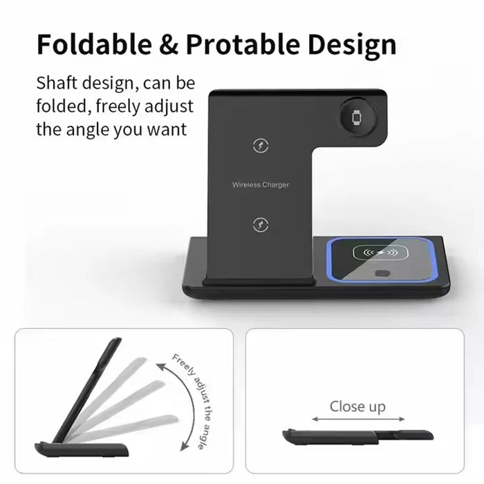 3-in-1 Foldable Wireless Charging Station